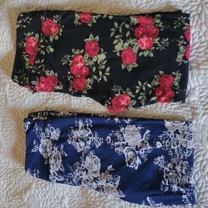 LuLaRoe Tall and Curvy leggings vintage floral